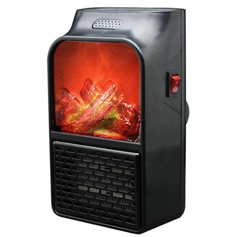 هیتر برقی رومیزی 1000وات طرح شومینه مدل 3D Flame-مشکی